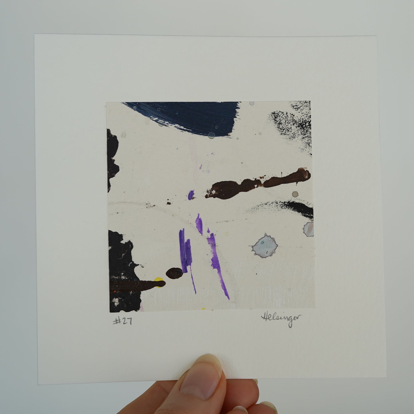 5"x5" Original Art: "A Piece of the Process No. 27"