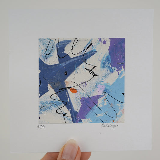 5"x5" Original Art: "A Piece of the Process No. 38"