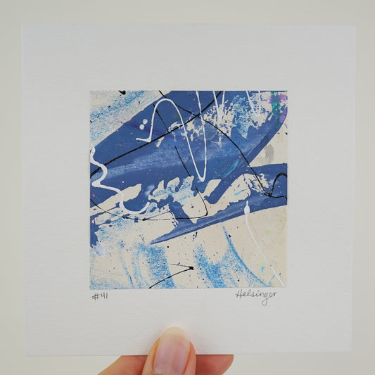 5"x5" Original Art: "A Piece of the Process No. 41"