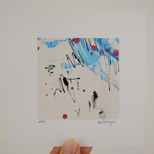 5"x5" Original Art: "A Piece of the Process No. 42"
