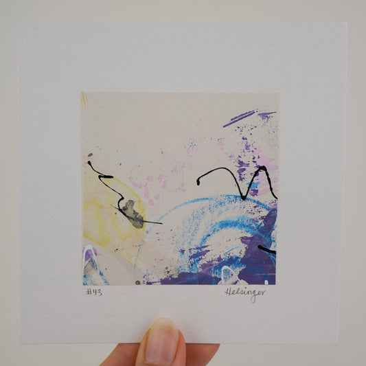 5"x5" Original Art: "A Piece of the Process No. 43"