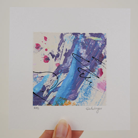 5"x5" Original Art: "A Piece of the Process No. 45"