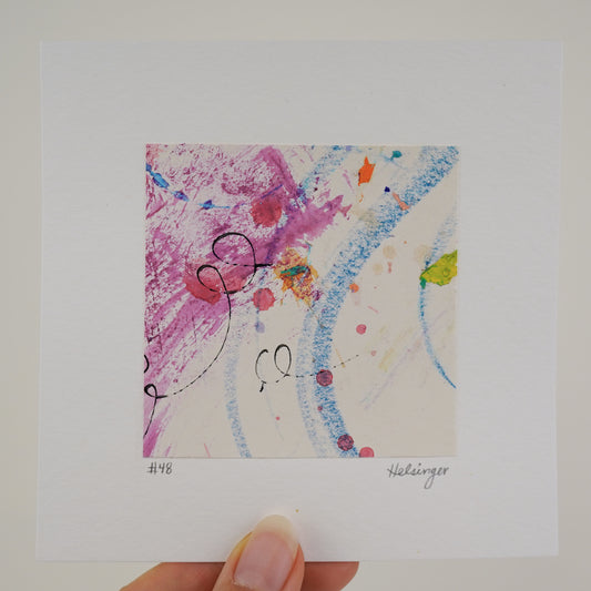 5"x5" Original Art: "A Piece of the Process No. 48"