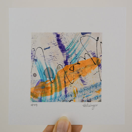 5"x5" Original Art: "A Piece of the Process No. 49"