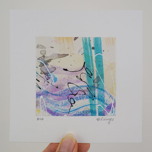 5"x5" Original Art: "A Piece of the Process No. 50"
