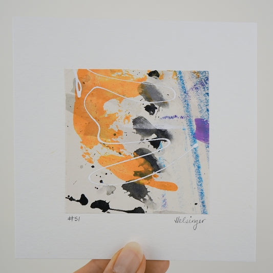 5"x5" Original Art: "A Piece of the Process No. 51"