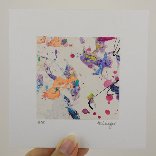 5"x5" Original Art: "A Piece of the Process No. 55"
