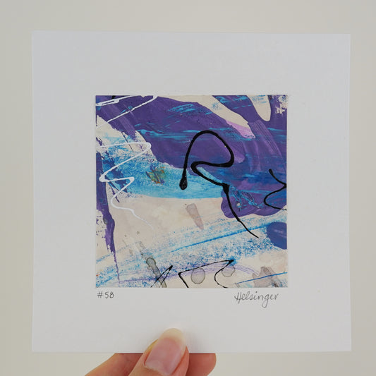 5"x5" Original Art: "A Piece of the Process No. 58"