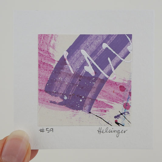 3"x3" Original Art: "A Piece of the Process No. 59"