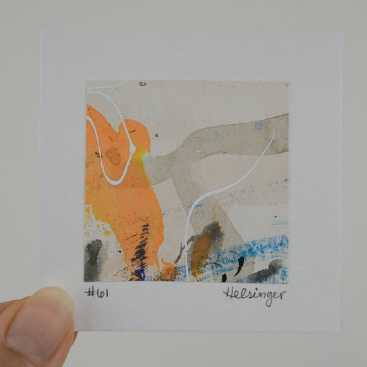 3"x3" Original Art: "A Piece of the Process No. 61"