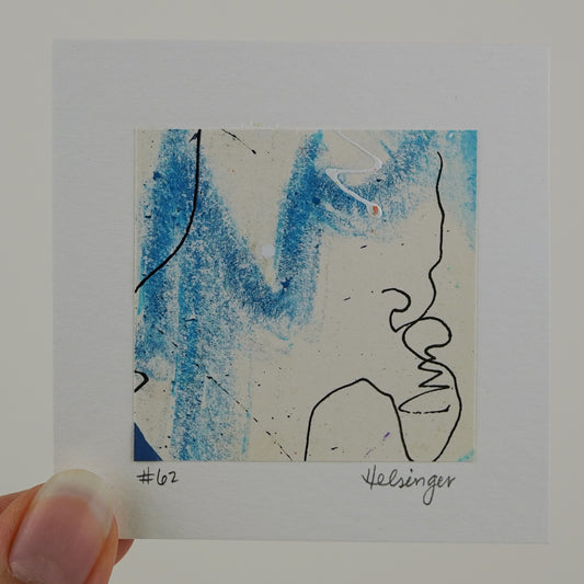 3"x3" Original Art: "A Piece of the Process No. 62"