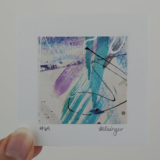 3"x3" Original Art: "A Piece of the Process No. 65"