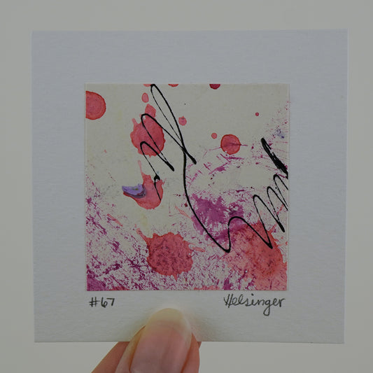 3"x3" Original Art: "A Piece of the Process No. 67"