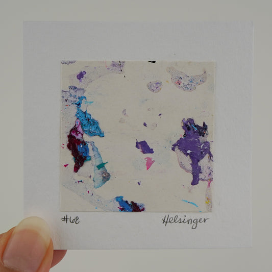 3"x3" Original Art: "A Piece of the Process No. 68"