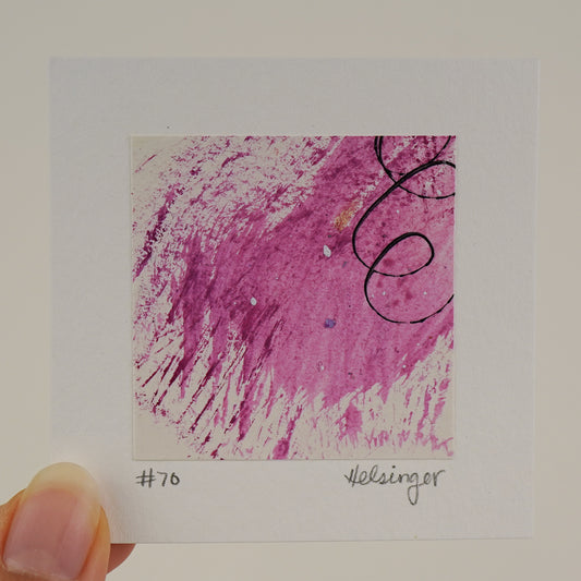 3"x3" Original Art: "A Piece of the Process No. 70"