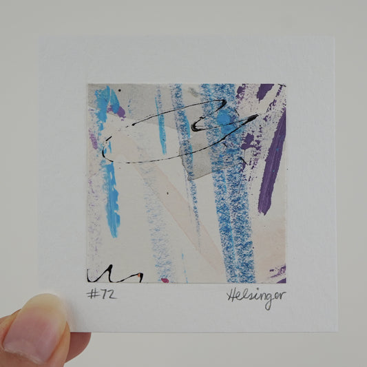 3"x3" Original Art: "A Piece of the Process No. 72"