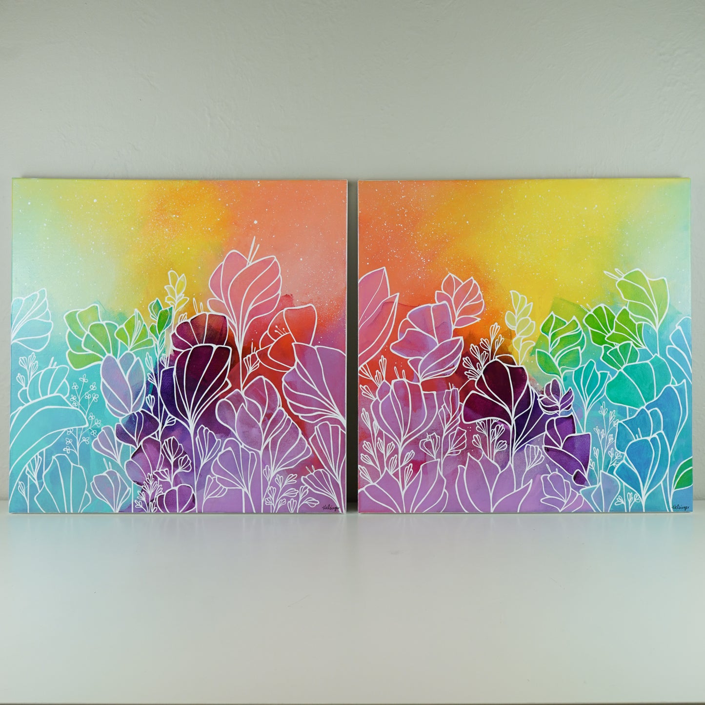 18"x18" Original Painting: "Abundant Bloom XVII"