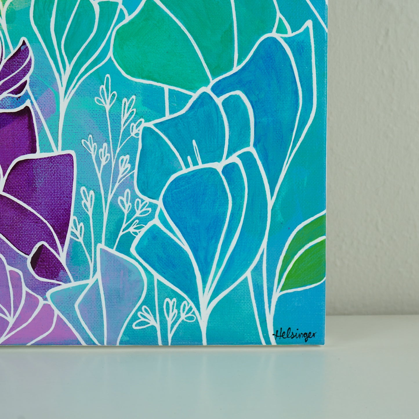 18"x18" Original Painting: "Abundant Bloom XVII"