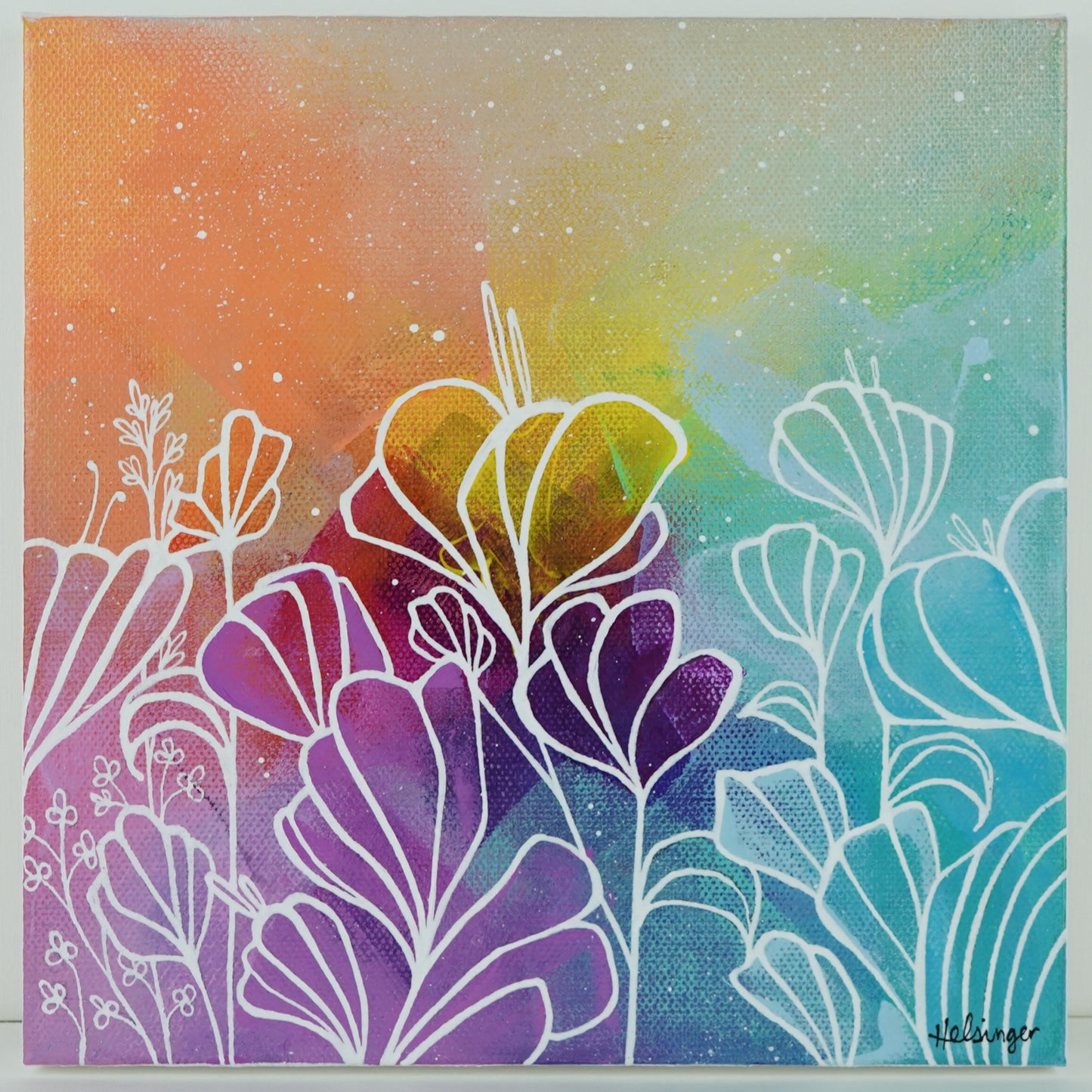 8"x8" Original Painting: "Abundant Bloom XIX"