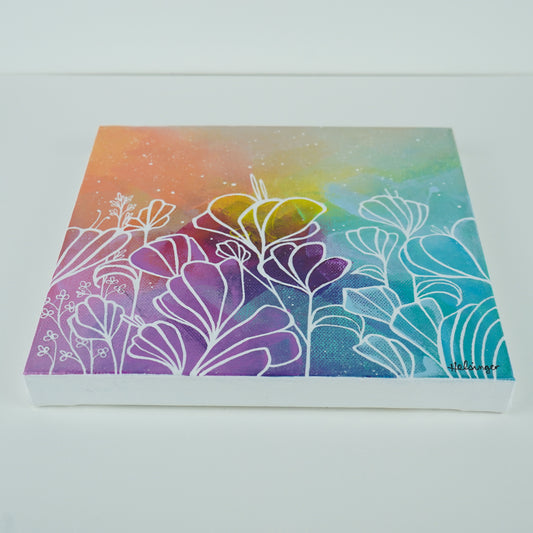 8"x8" Original Painting: "Abundant Bloom XIX"