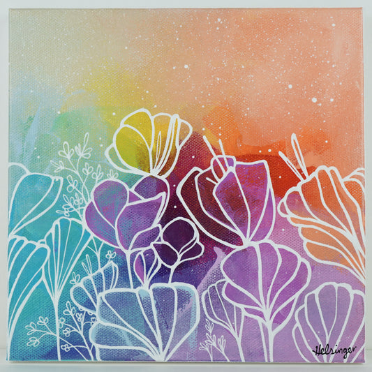 8"x8" Original Painting: "Abundant Bloom XX"