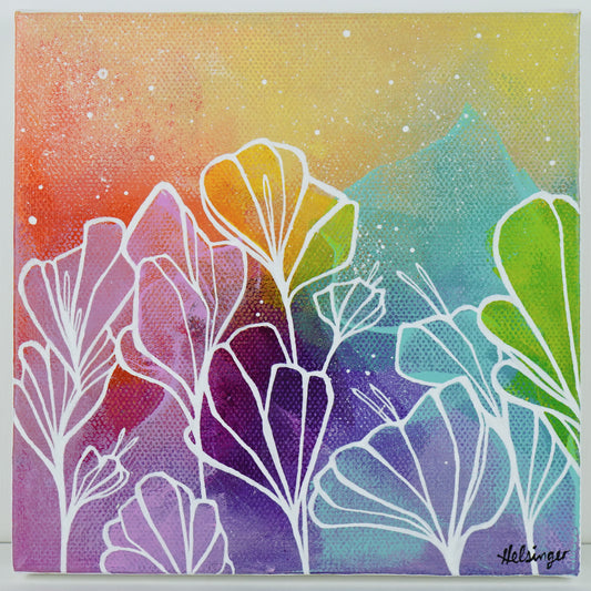 6"x6" Original Painting: "Abundant Bloom XXII"