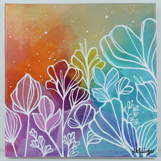 6"x6" Original Painting: "Abundant Bloom XXIII"