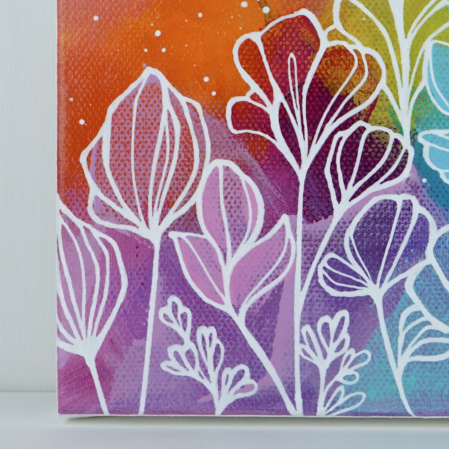 6"x6" Original Painting: "Abundant Bloom XXIII"