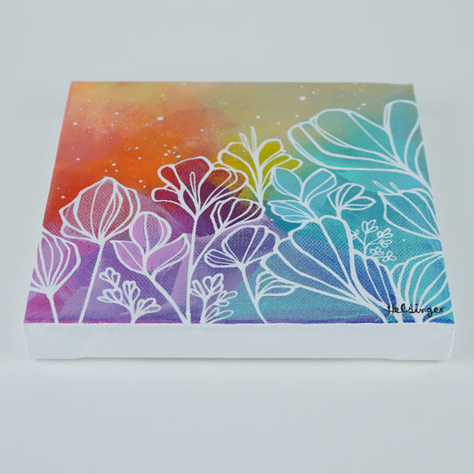 6"x6" Original Painting: "Abundant Bloom XXIII"