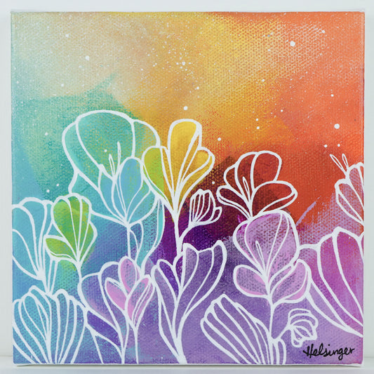 6"x6" Original Painting: "Abundant Bloom XXIV"