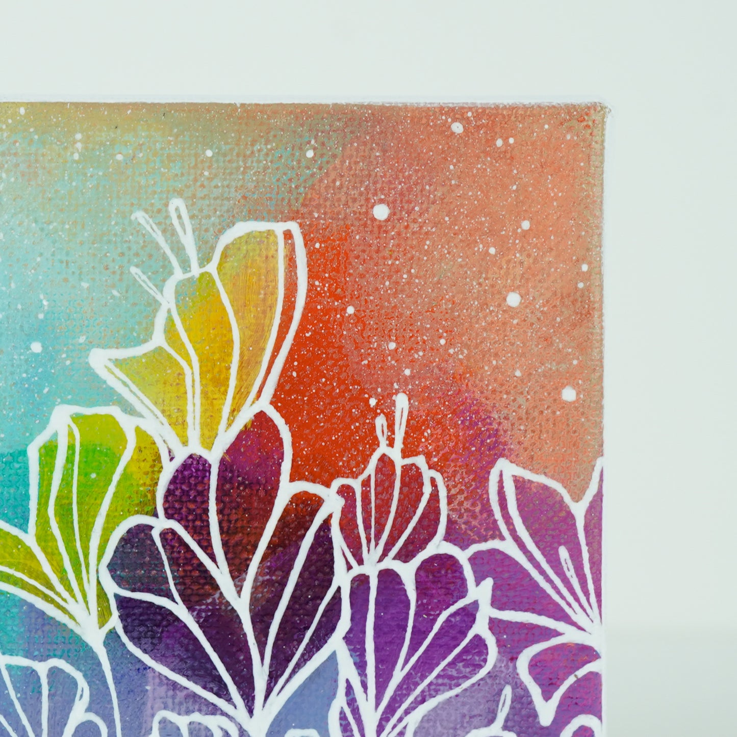 4"x4" Original Painting: "Abundant Bloom XXV"