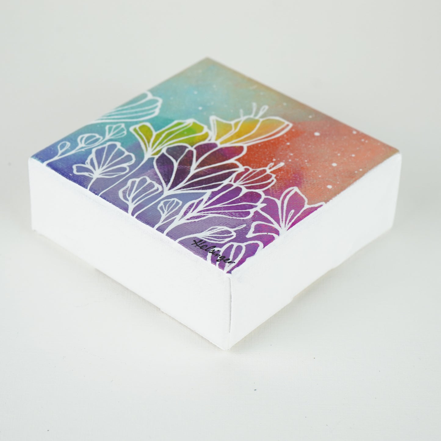 4"x4" Original Painting: "Abundant Bloom XXV"