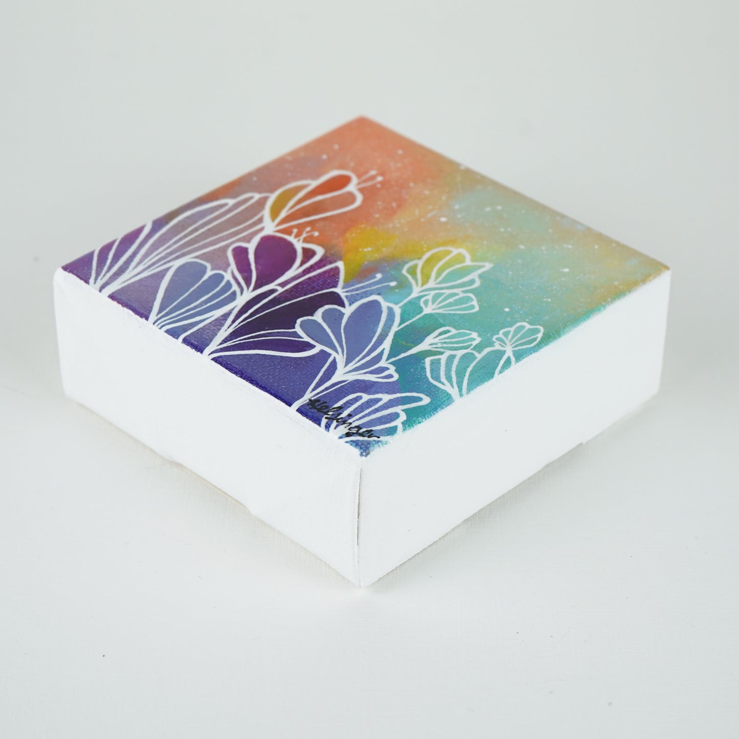 4"x4" Original Painting: "Abundant Bloom XXVI"