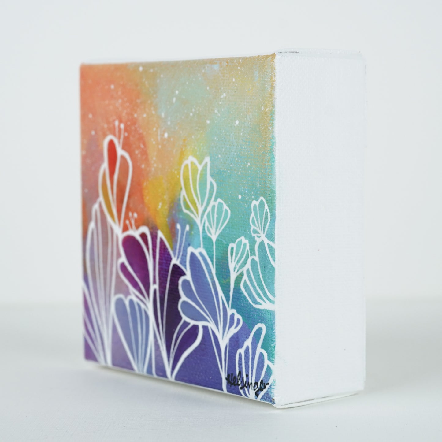 4"x4" Original Painting: "Abundant Bloom XXVI"