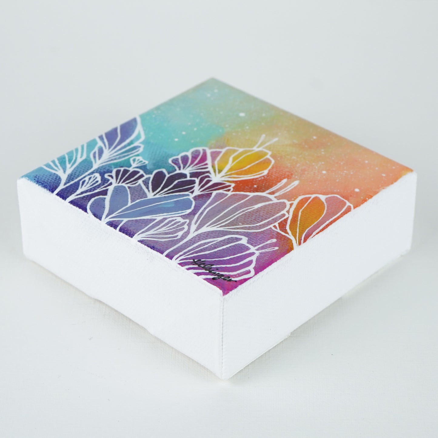 4"x4" Original Painting: "Abundant Bloom XXIX"