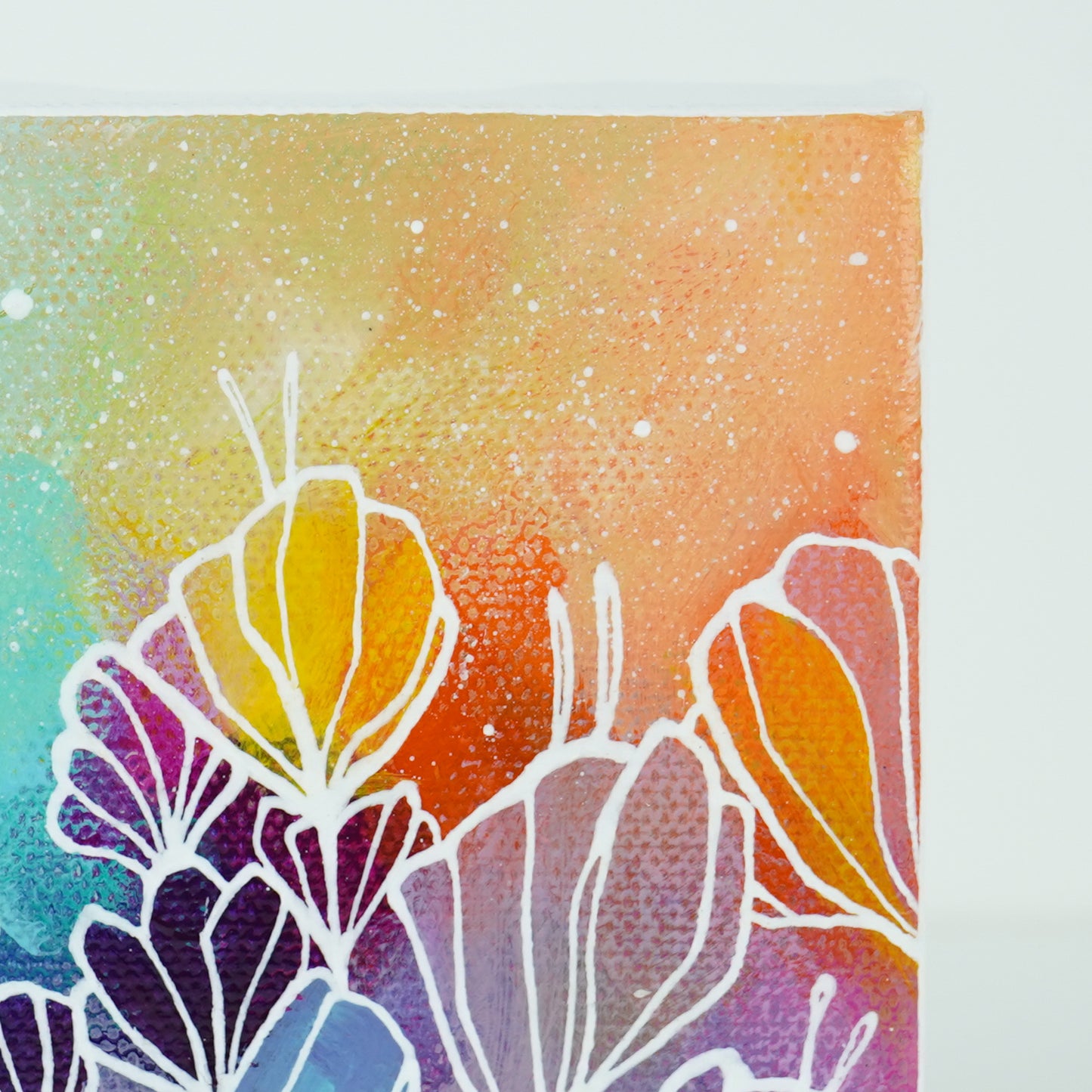 4"x4" Original Painting: "Abundant Bloom XXIX"
