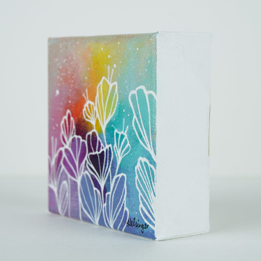 4"x4" Original Painting: "Abundant Bloom XXX"
