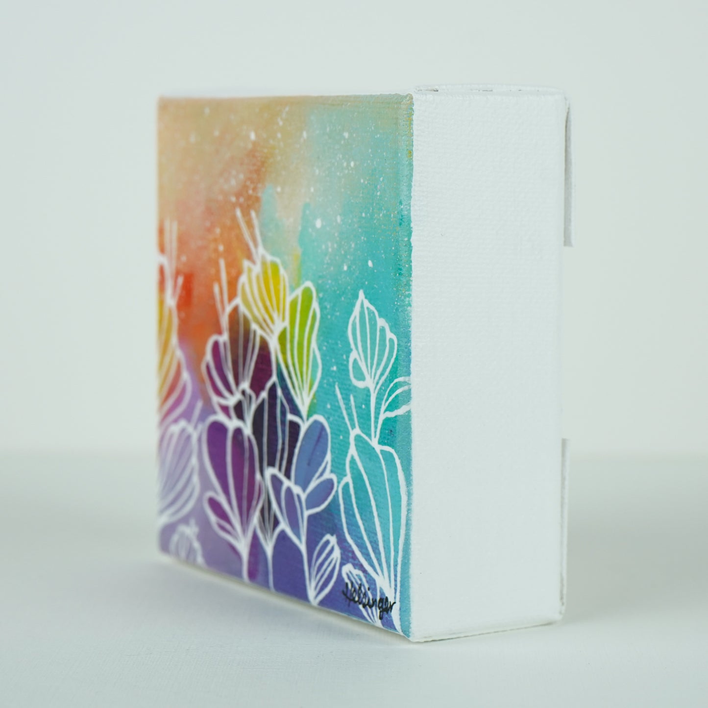 4"x4" Original Painting: "Abundant Bloom XXXI"