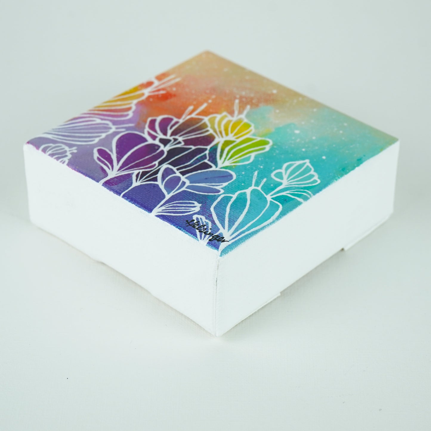 4"x4" Original Painting: "Abundant Bloom XXXI"