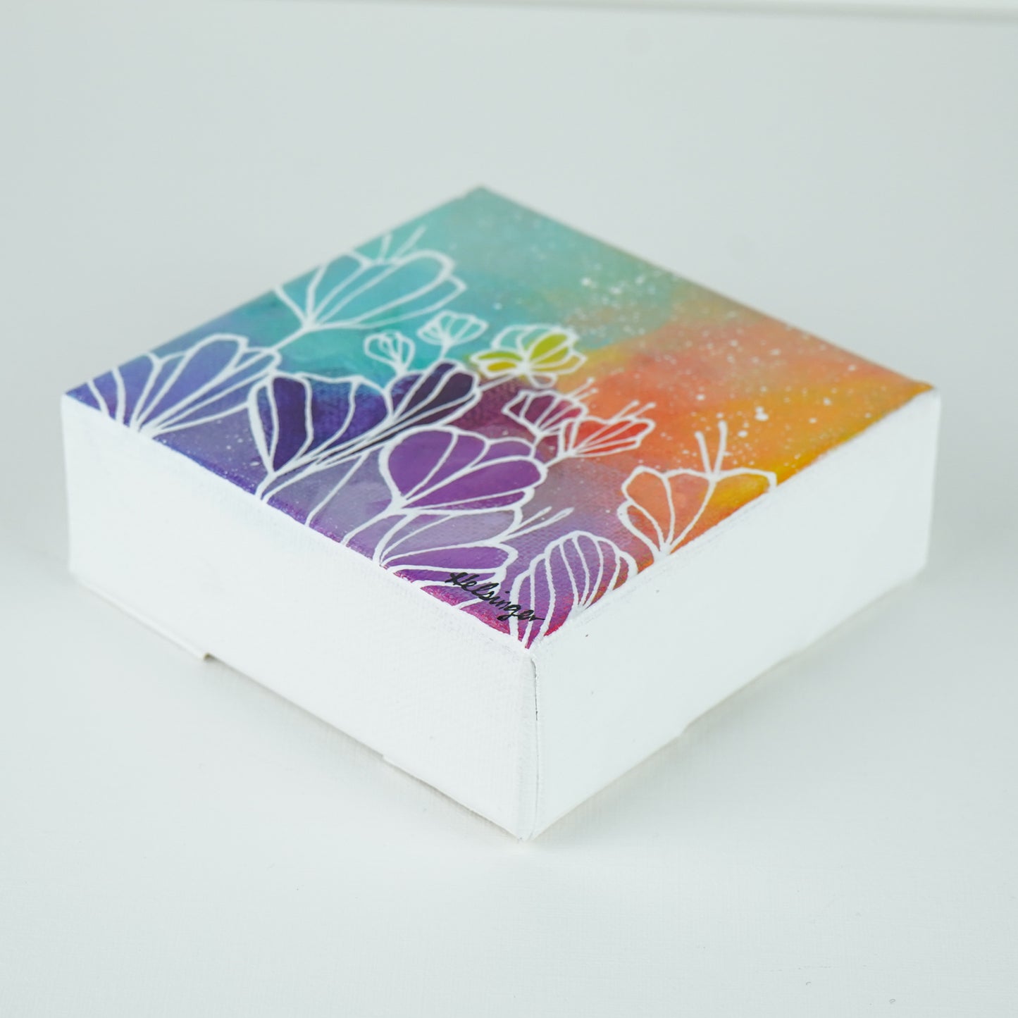 4"x4" Original Painting: "Abundant Bloom XXXII"