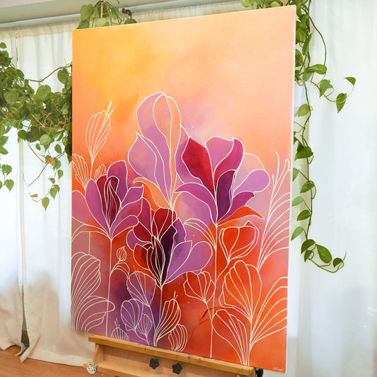 36"x48" Original Painting: "Abundant Bloom II"