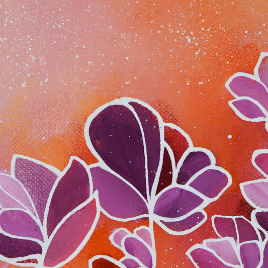 6"x6" Original Painting: "Abundant Bloom VIII"
