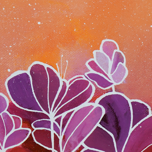 6"x6" Original Painting: "Abundant Bloom VII"