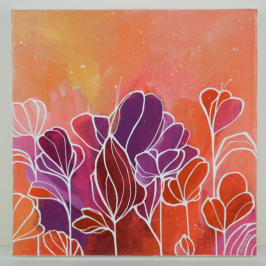 8"x8" Original Painting: "Abundant Bloom V"