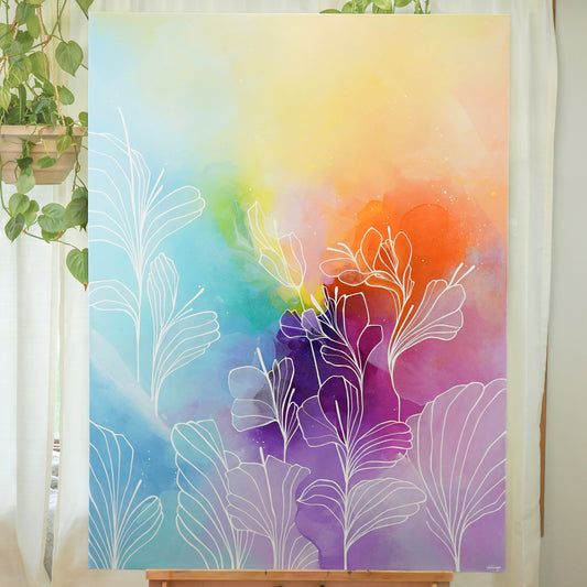 36"x48" Original Painting: "Abundant Bloom I"
