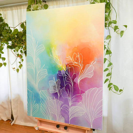 36"x48" Original Painting: "Abundant Bloom I"