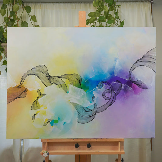 36"x48" Original Painting: "All That I Can Control I"