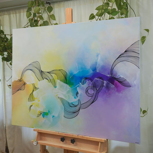 36"x48" Original Painting: "All That I Can Control I"