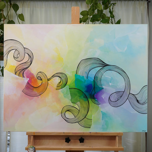 30"x40" Original Painting: "All That I Can Control III"
