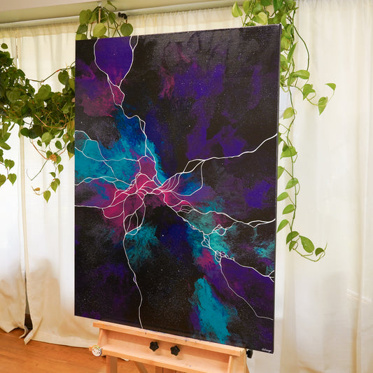 36"x48" Original Painting: "Darkness Revisited XIV"